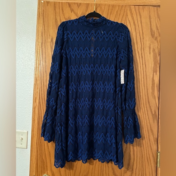 Free People Simone Mock Neck Mini Dress - NWT- Size S - Picture 3 of 10